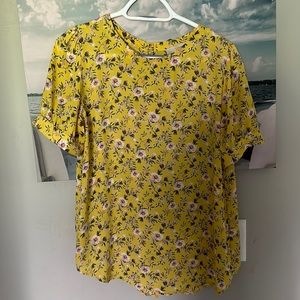 Sheer floral blouse from loft